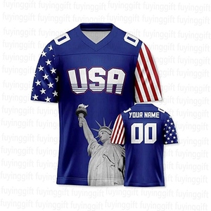 ผ้านุ่มทีมกีฬาสั้นพิมพ์ลายพิมพ์พิมพ์พิมพ์ซับลิเมชันทีมฟุตบอลอเมริกันปรับแต่งได้ - Product Image 3