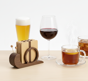 High Quality Classic Round Wooden Eco-Friendly Durable Coffee <b>Cup</b> Drink <b>Mat</b> Natural Wood Sustainable Tableware Gift - Product Image 6