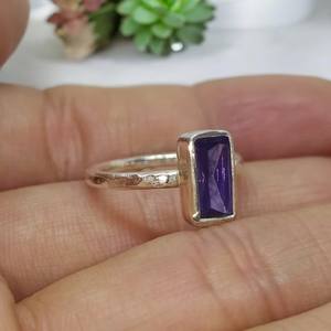 Awesome <b>Amethyst</b> <b>Ring</b> Statement 925 Sterling Silver <b>Ring</b> Handmade Natural Gemstone Jewelry - Product Image 4