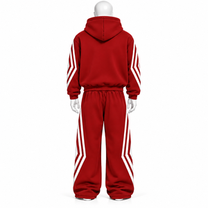 Ensemble de survêtements vintage d'hiver en deux pièces, lavé, personnalisable avec logo imprimé, unisexe, respirant, 100 % coton, vente en gros OEM - Product Image 5