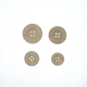 Eco Friendly Button round 4-Hole Rice Husk plastic fashionable high quality eco-friendly for packaging shirts garments Button