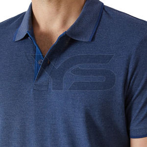 Diseño informal de botones para hombres para Polos Tela de Jersey transpirable Suministro ODM Polos con opciones multicolores - Product Image 6