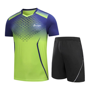 Camiseta de bádminton y tenis con logotipo personalizado de alta calidad para hombre, camiseta de entrenamiento con patrón 3D de nuevo diseño, uniforme bordado de invierno - Product Image 3