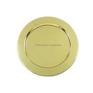 Assiette de présentation en métal uni multicolore de forme ronde Vaisselle et assiettes pour la maison et la décoration de table de mariage - Product Image 4