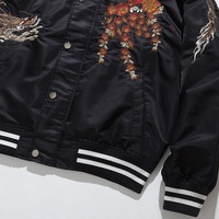 Nouvelle veste bomber d'hiver pour homme de qualité supérieure, design personnalisé, col montant, tissu fin, broderie, coupe-vent, respirante - Prix bas