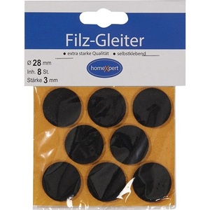 Glissières autocollantes en feutre marron de 28 mm, 8 pièces/sur carte, pour tapis et protections - Product Image 1