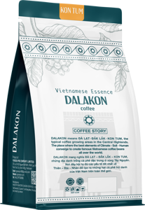 El mejor precio Dalakon Kon Tum 500g Granos enteros Café Estilo italiano Café expreso Bolsa a granel Vietnam Café en polvo - Product Image 3