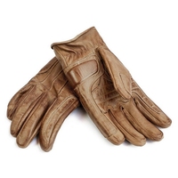 Guantes de Motocicleta de Cuero Encerado de Alta Calidad, Personalizados, para Deportes al Aire Libre, Estilo Café Racer, Vintage, Clásicos, con Protección en la Palma