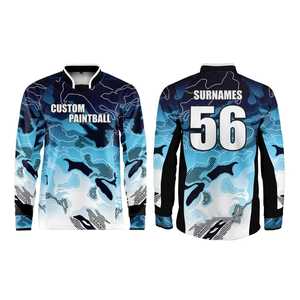 Maillot Paintball Impitoyable Personnalisé – Homme XL, Bleu, Occasion