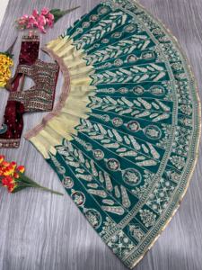 Lehenga คอลเลกชันงานแต่งงานดีไซเนอร์ล่าสุดที่สวยงาม - Product Image 5