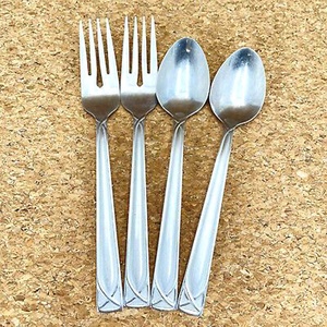 Ensemble de couverts en acier inoxydable argenté au design moderne, avec un look royal unique, ensemble de couverts de luxe pour restaurant, mariage, maison, hôtel - Product Image 4
