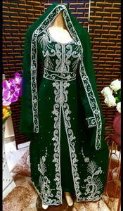 ลูกปัดหินคาฟตานแบบดั้งเดิมของชาวมุสลิมในดูไบฟาราชาคาฟตันงานมือ Kaftan ออกแบบโมร็อกโก Kaftan2022 - Product Image 2