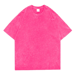 T-shirt pour homme 100% coton personnalisable, coupe ample, effet délavé, vente en gros OEM, dernier style, respirant, haute qualité - Product Image 3