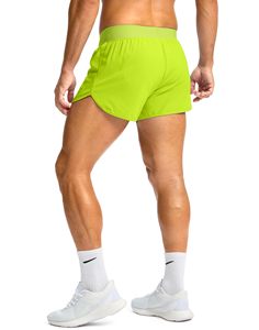 Short de gymnastique de style masculin en tissu extensible léger avec taille élastique et coutures durables conçu pour l'entraînement des athlètes adolescents - Product Image 2