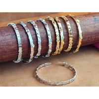 Pulsera de Moda Chapada en Oro y Plata, Elegante y con Atractivo de Reventa para Colecciones de Joyería