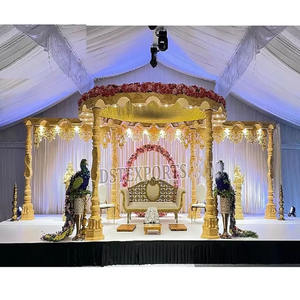 Nouveau design sculpté Raj Mahal mariage Mandap DST exportations forte demande Top qualité bois Mandap fabricant grands événements lieux USA - Product Image 2