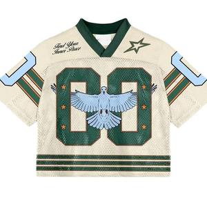 Custom Made Design American Football Jersey High Quality Sublimation Custom Team <b>Crop</b> <b>Top</b> American Football Jersey - Product Image 4