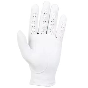 Guante de golf de cuero Cabretta genuino 100% nuevo 2024 logotipo personalizado gran oferta Super suave todo blanco Premium Cabretta cuero - Product Image 4