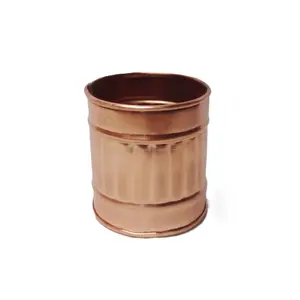 Indor Small Planter set Metal desktop planter Copper Colour decorative planter pot for wedding, home, Christmas decoration