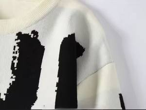 Suéter de Punto Personalizado para Hombre, Cuello Redondo, 100% Algodón, Diseño Jacquard, Tejido Transpirable de Lana - Product Image 3