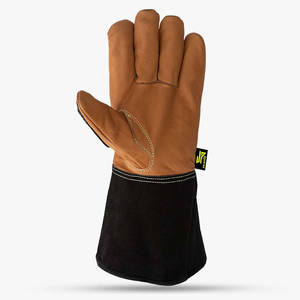 SG-7055 SKATIQ ORIGINAL Gant en peau de chèvre résistant à l'huile avec 5 manchettes avec protection contre les coupures (IMPACT) - Product Image 3