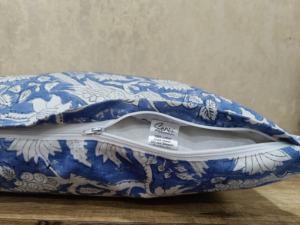 Funda de cojín Timberland con estampado de bloque de mano real, 100% algodón, Parte delantera trasera, ambos impresos para uso doméstico - Product Image 4