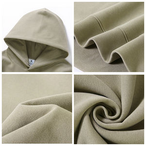 Sudaderas con capucha de peso pesado para hombre personalizadas al por mayor 380 gramos poliéster algodón liso teñido para la temporada de invierno de gran tamaño 380 gramos personalizadas - Product Image 3