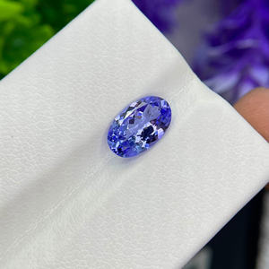 Vente en gros de pierres précieuses en vrac de tanzanite naturelle, loupe de couleur bleue, forme ovale à facettes propres pour la fabrication de bijoux - Product Image 4