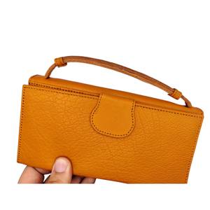 Cartera de cuero larga para mujer, RFID bolso de mano, bolso de moda de cuero genuino, logotipo personalizado disponible, cartera móvil de alta calidad - Product Image 4