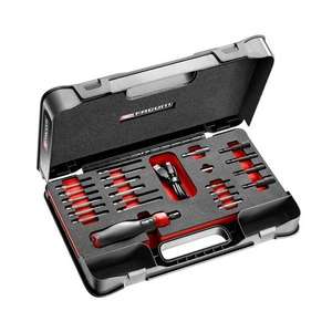 Ensemble de tournevis électriques Facom de 23 pièces avec embouts longs et Protwist 4V dans une boîte - Product Image 1
