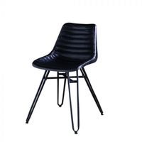 Vente chaude Polyvalent Industriel En Cuir Pliable Chaise De Salle À Manger Jambes En Épingle À Cheveux pour La Maison Bar Appartement Maison Bureau Entrepôt Gym