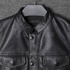 Chaleco de Cuero en Oferta, Chaleco de Cuero de la Mejor Calidad, Precio al por Mayor, Chaleco de Cuero Transpirable para Hombre - Product Image 4