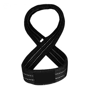 2025 Heavy Duty Fitness Rembourré Coton Respirant Anti-Dérapant Figure 8 Haltérophilie Deadlift Logo Personnalisé Levage Gym Sangles - Product Image 3