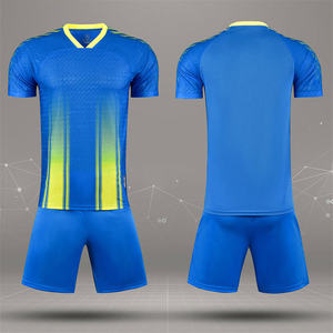 Maillot de sport à manches courtes à col rond personnalisé avec logo OEM, séchage rapide, uniforme masculin, 100% polyester, imprimé, football, soccer - Product Image 2