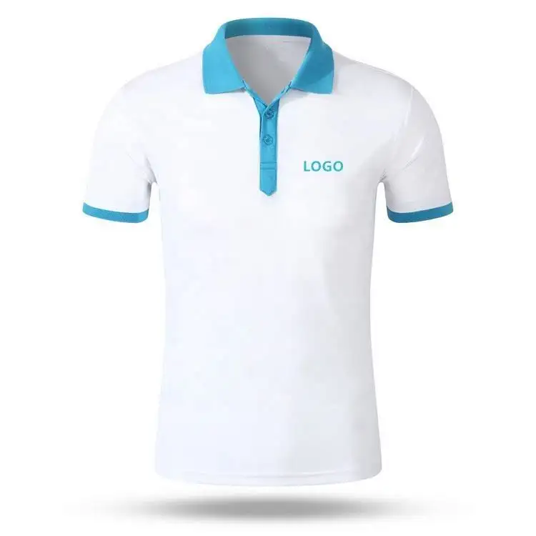 Individuelles gesticktes Logo reguläre Passform Herren Polo-Shirts Entwerfen Sie Ihr eigenes individuelles Herren-Polo-Shirt zu günstigem Preis