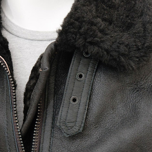 Men's Cowhide Leather <b>Jacket</b> Smooth Soft Feel Waterproof Breathable High Street Style Winter Fashion Front Logo Customizable - Product Image 6