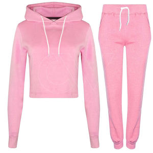 Fabricante personalizado Impresión o bordado crop top Sudaderas Unisex 100% Algodón Poliéster Liso crop Hoodies Para Mujeres - Product Image 1