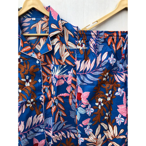 Ensemble de pyjama en coton imprimé à la main, motif floral, vêtements de nuit indiens, commandes en gros pour femmes au meilleur prix - Product Image 5