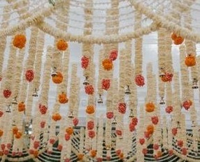 Romantique Fleur De Luxe Mariage Mandap Décoration Floral Plafond Décor Fête D'anniversaire Douche Nuptiale Événement Haldi Mehndi Festival - Product Image 6