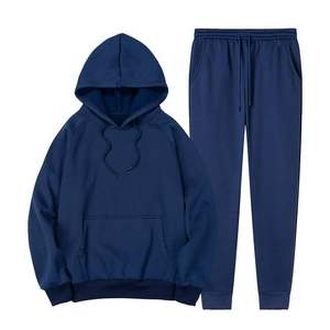 Ensembles de survêtements d'hiver pour hommes Sweat à capuche à manches longues doublé polaire thermique et ensemble de jogging à jambes larges - Product Image 2