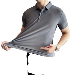 Polo personalizado camiseta fabricante de fábrica bordado gráfico manga corta raya recortada camisa cuadrada - Product Image 2