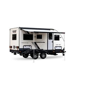 Mini remolque Teardrop Camper ligero estilo moderno Mini caravana para 4 personas impermeable Camping con ducha - Product Image 4