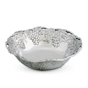La restauration hôtelière exclusive de qualité standard utilise un plus grand bol de serveur avec bordure en relief en métal argenté fini pour les bols d'alimentation - Product Image 3