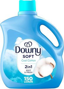 Downy Soft, Adoucissant liquide 2 en 1 doux et frais, Coton Frais, 111 fl oz, 150 lavages, Conditionneur textile liquide - Product Image 4