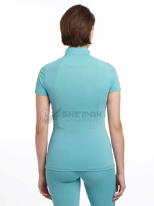 Diseño de cuello alto para mujer, Capas base para montar a caballo, ropa de montar de invierno con calidez aislante, silueta ajustada y transpirable - Product Image 5