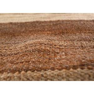 พรมขนสัตว์ทอมือลายทางสีเบจและสีน้ำตาล รุ่น Nayaab สำหรับตกแต่งบ้าน ห้องโถง ห้องนั่งเล่น-Paem-445 พรมข้างเตียง - Product Image 3