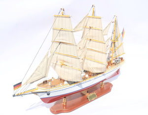 GORCH F.OCK II modelo de barco alto pintado a mano de madera resistencia decoración náutica regalo hogar Vietnam estilo amor resina artesanía caja de cedro - Product Image 5