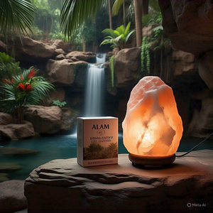 โคมไฟเกลือหิมาลายันบรรจุแบบกำหนดเอง5-7กก. ฮวงจุ้ยธรรมชาติธรรมชาติของตกแต่งบ้านดอกไม้ไขว้รูปสัตว์ออกแบบตัวอักษรนางฟ้า - Product Image 3