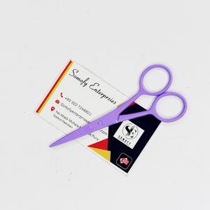 Herramientas profesionales para extensiones de cabello Tijeras de salón de color lavanda de calidad premium hechas de acero inoxidable con etiqueta privada - Product Image 2