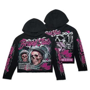 Nuevas sudaderas con capucha lavadas con ácido de alta calidad personalizadas más populares con diseños de personalización creativos Ropa atractiva de ajuste relajado - Product Image 2